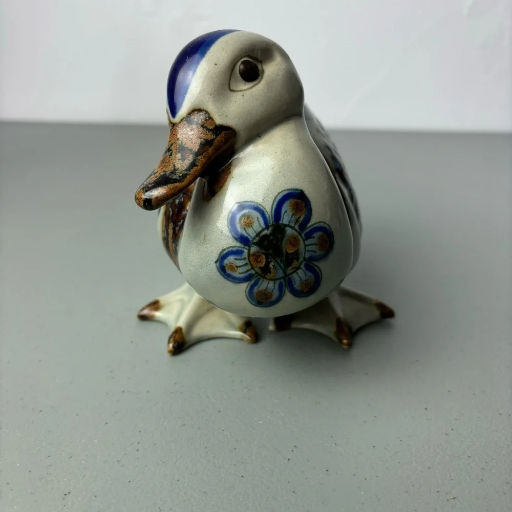 Duck Mexico Pottery Tonala Style Animal Lake